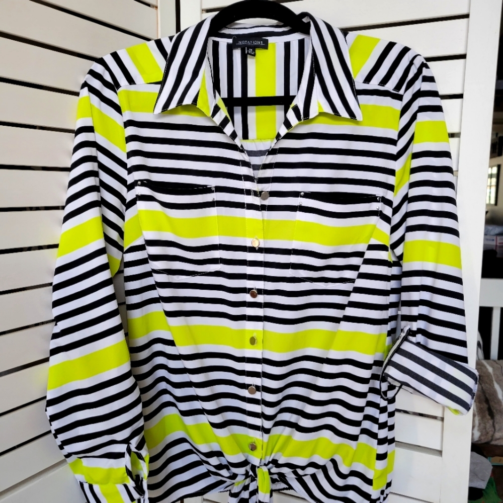 Vibrant unique Striped Blouse